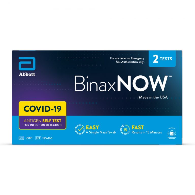 BinaxNOW Antigen Self Test, Abbott Binaxnow At Home Test (2 Tests