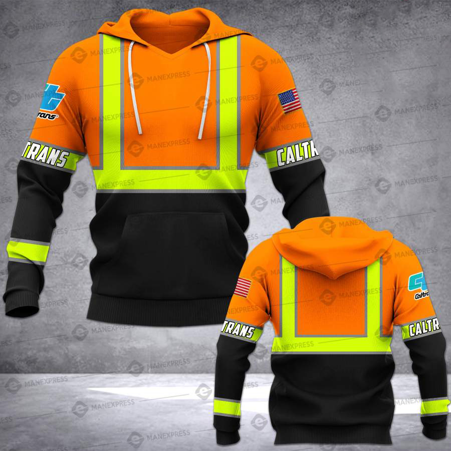 Caltrans – California Department of Transportation 3D SAFETY HOODIE